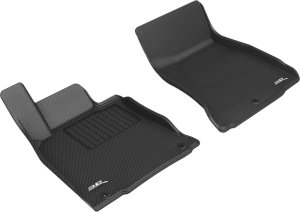 Genesis G70 Floor Mats - Front - 3D MAXpider - Kagu - Black - `19-`23